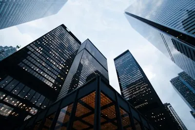 Modern energy infrastructure building